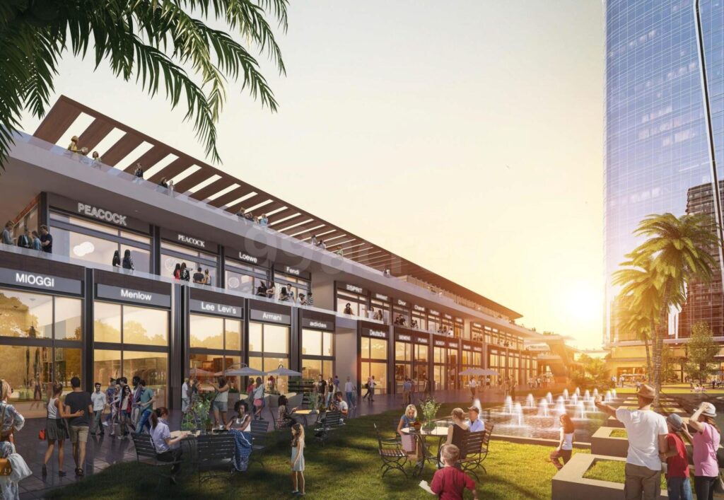 Golden Grande Project shops and streets